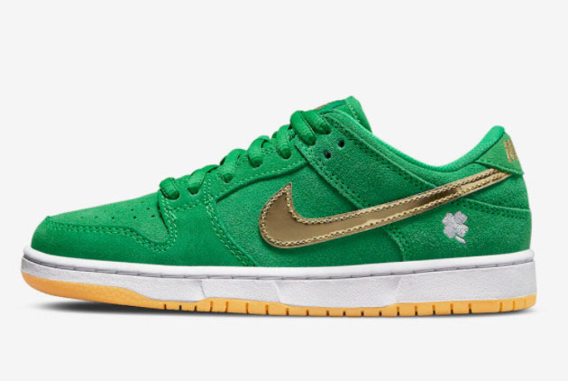 Nike SB Dunk Low Green/Gold-White BQ6817-303 | St. Patrick's Day