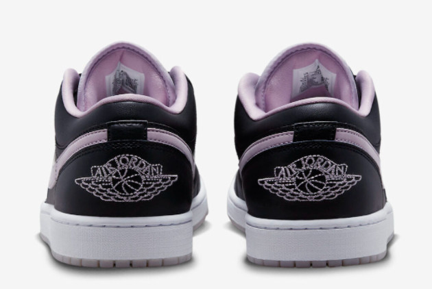 Air Jordan 1 Low 'Iced Lilac' DV1309-051 - Stylish Black/Iced Lilac-White Footwear