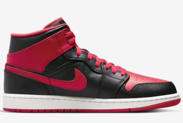 Air Jordan 1 Mid 'Alternate Bred' Black/White-Fire Red DQ8426-060 - Limited Edition Sneakers