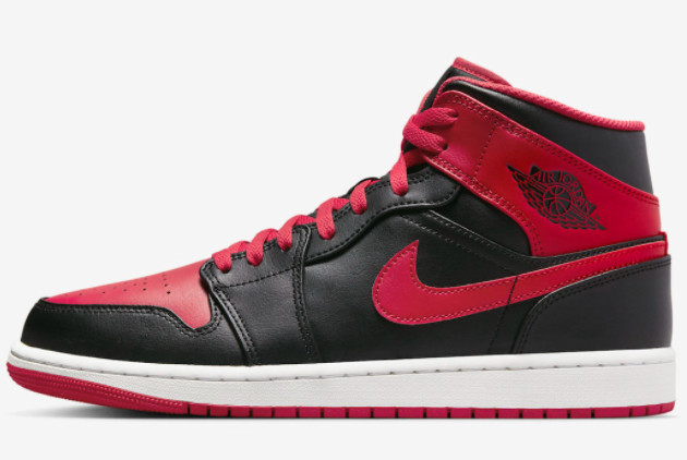 Air Jordan 1 Mid 'Alternate Bred' Black/White-Fire Red DQ8426-060 - Limited Edition Sneakers
