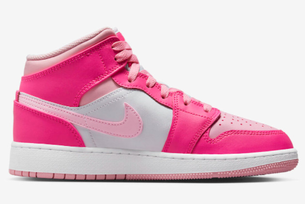 Air Jordan 1 Mid GS Medium Soft Pink FD8780-116: Stylish and Comfortable Sneakers for Girls