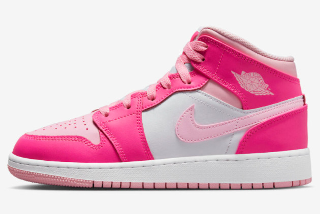 Air Jordan 1 Mid GS Medium Soft Pink FD8780-116: Stylish and Comfortable Sneakers for Girls