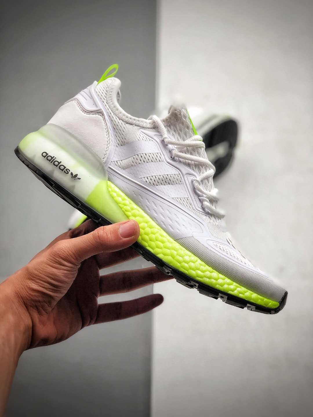 Adidas ZX 2K Boost Cloud White Solar Yellow FW0480 - Stylish and Comfortable Sneakers