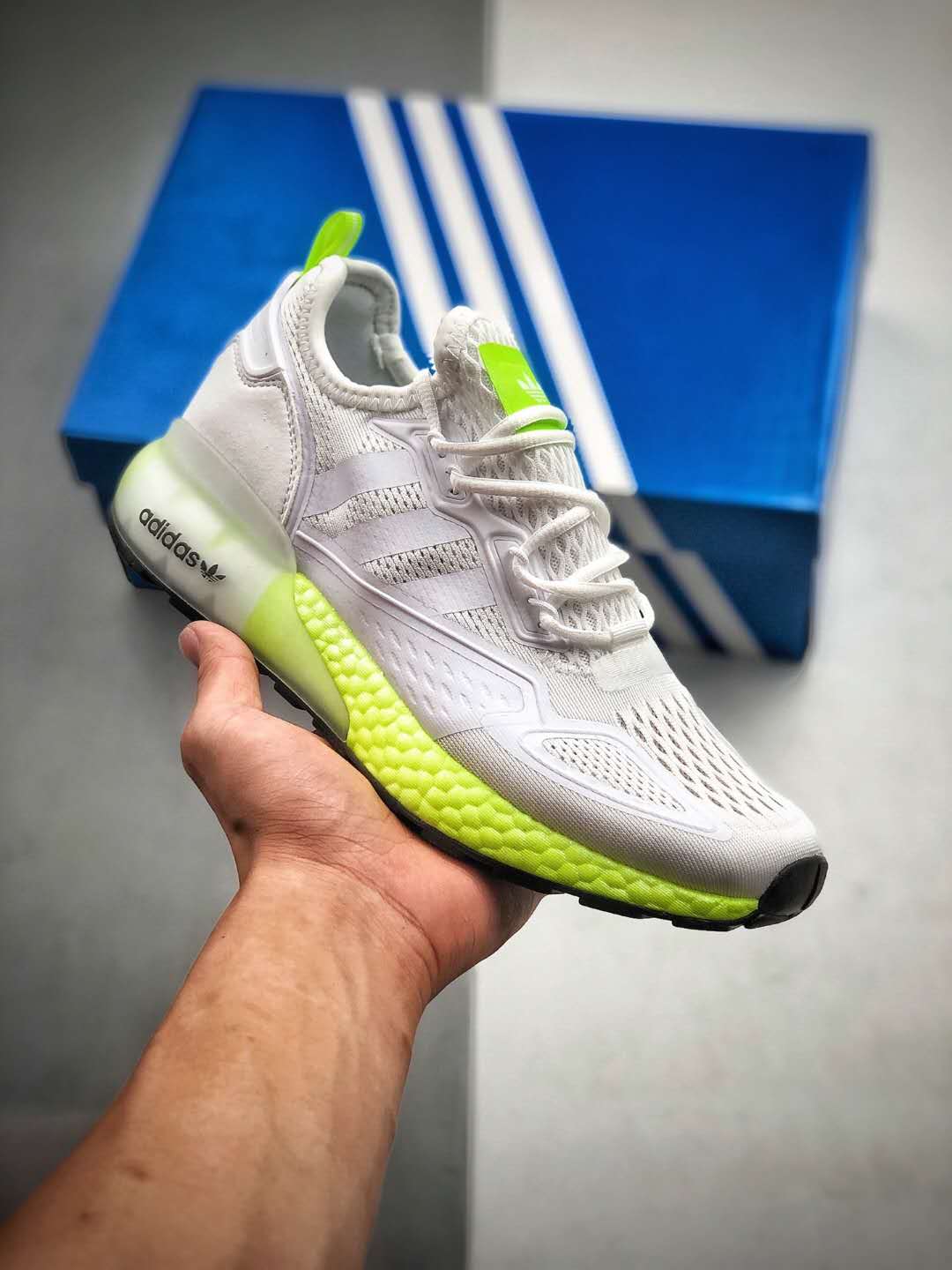 Adidas ZX 2K Boost Cloud White Solar Yellow FW0480 - Stylish and Comfortable Sneakers