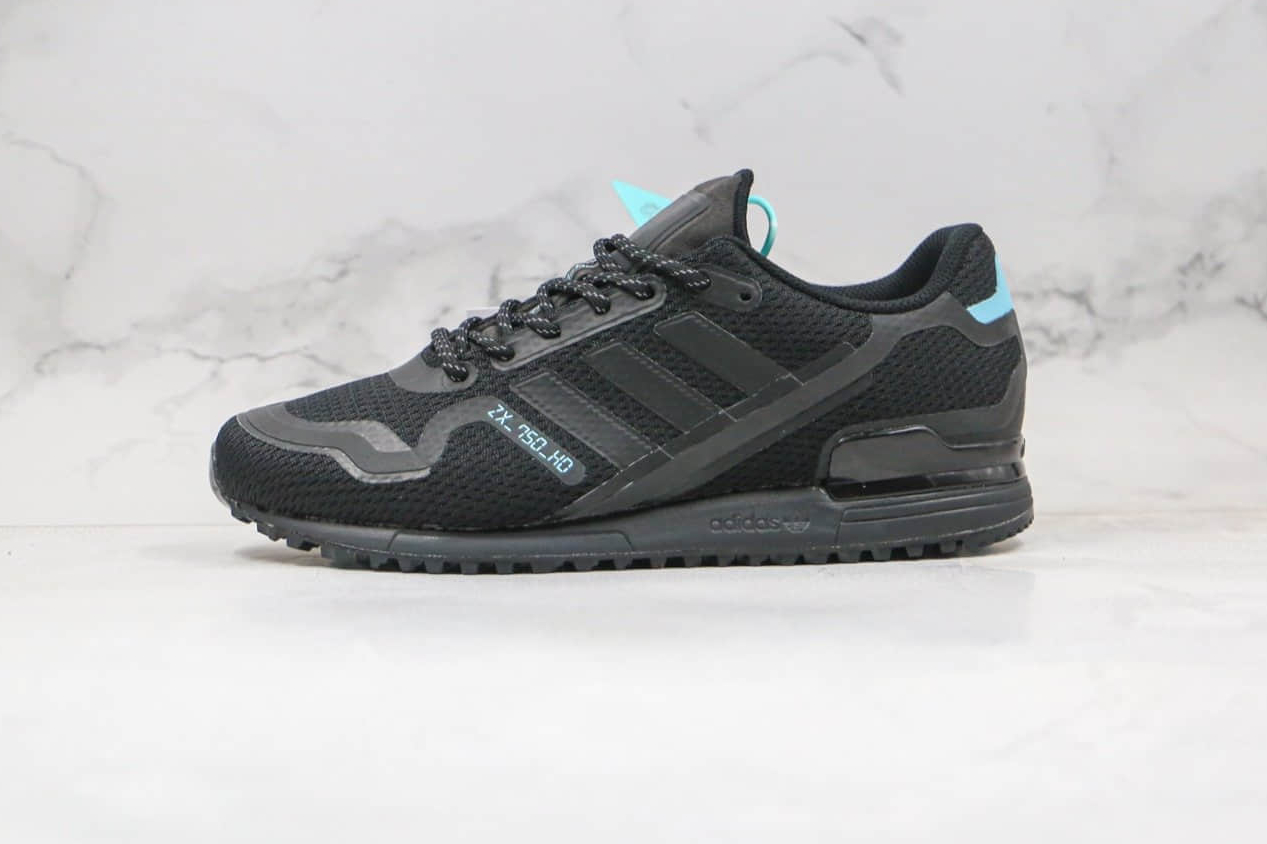 Adidas ZX 750 HD Core Black Cyan FV8488 - Stylish and Dynamic Sneakers