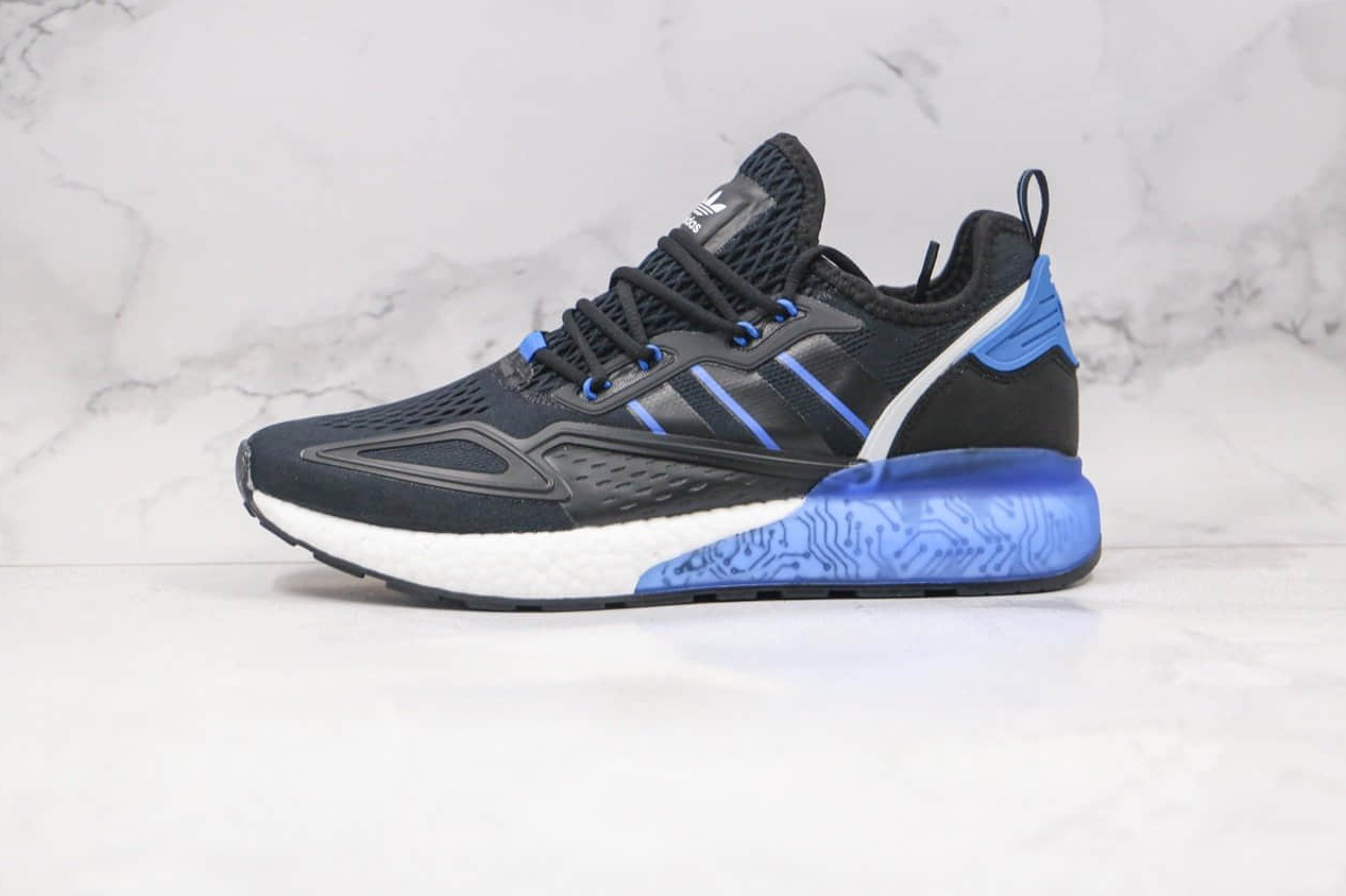Adidas ZX 2K Boost 'Black Bright Royal' FY1458 - Stylish Sneakers for Men